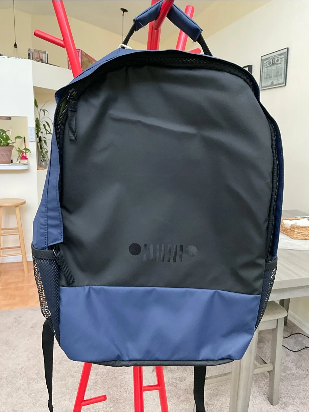 Jeep Black and Blue Men's Backpack
